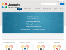 Tablet Screenshot of joomlaserviceprovider.com